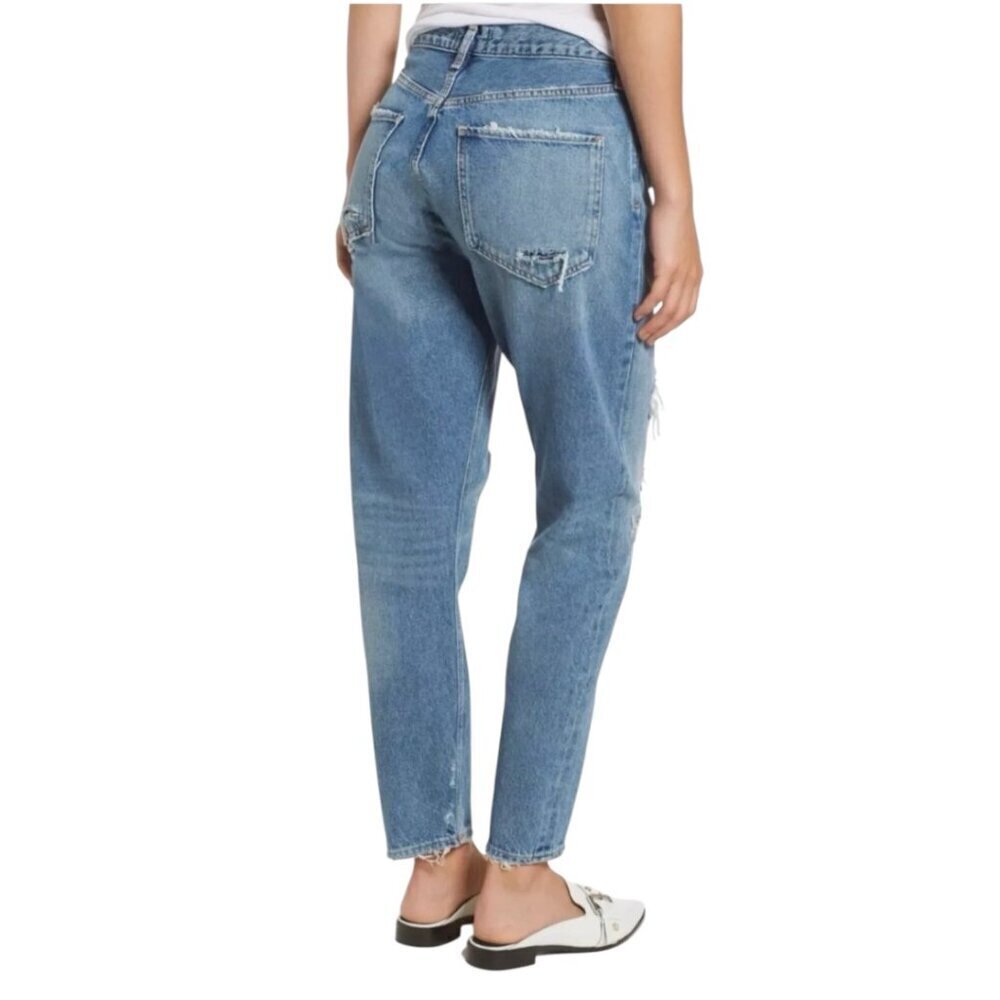 AGOLDE Feel Good High Rise Classic Jeans Distressed Button Fly I Size: 23 - Picture 2 of 11